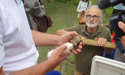  ‣ adn24 albenga (sv) | dieci esemplari di tartaruga emys sono stati rilasciati presso le aree natura2000 it1324909 “torrenti arroscia e centa” e it1324896 “lerrone – valloni”