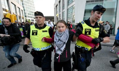  ‣ adn24 eurovision 2024 | proteste contro israele a malmo: arrestata greta thunberg