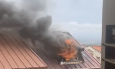  ‣ adn24 cropani (cz) | scoppia incendio in una mansarda: intervengono i vigili del fuoco video