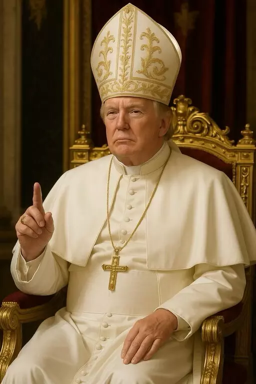 trump pubblica sui social una sua foto vestito da papa ‣ adn24 04