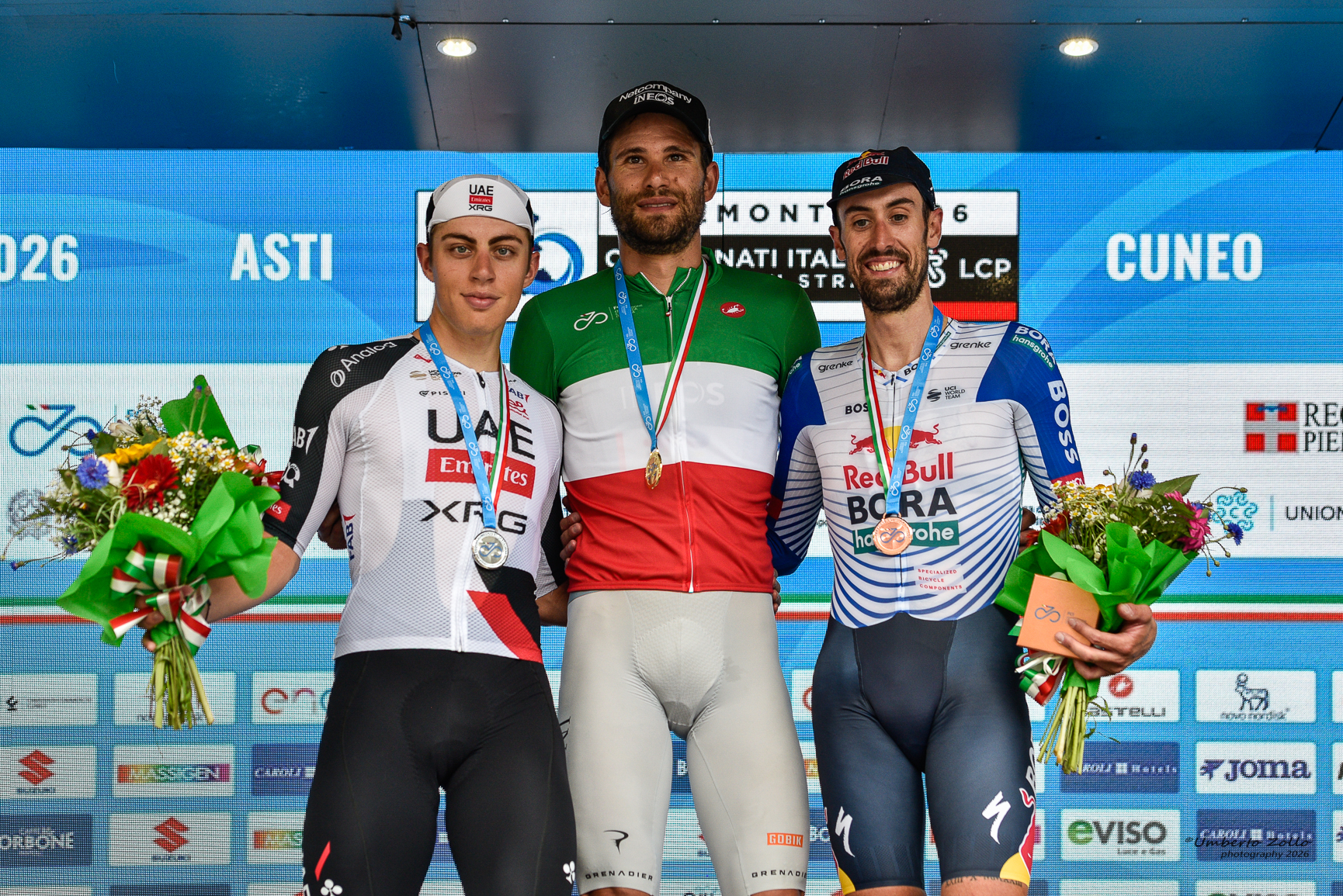 Filippo Ganna domina la crono tricolore: settimo titolo italiano, Giaimi d’argento