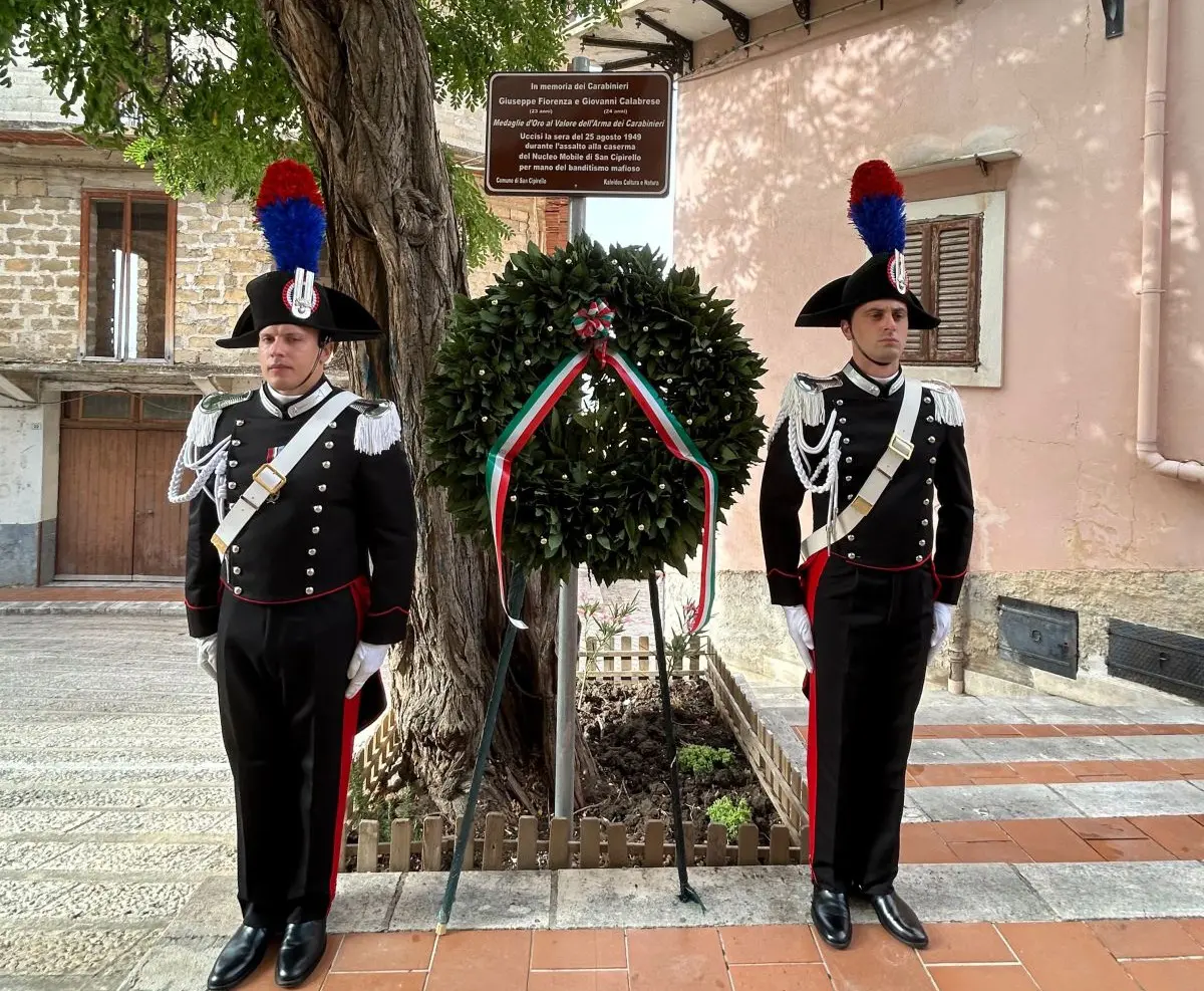 Mafia, ricordati i Carabinieri Calabrese e Fiorenza uccisi dalla Banda Giuliano nel 1949