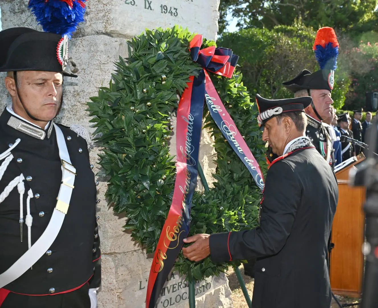 Salvo D’Acquisto, commemorazione a Fiumicino con il Comandante Generale dell’Arma dei Carabinieri Luongo e il fratello dell’eroe