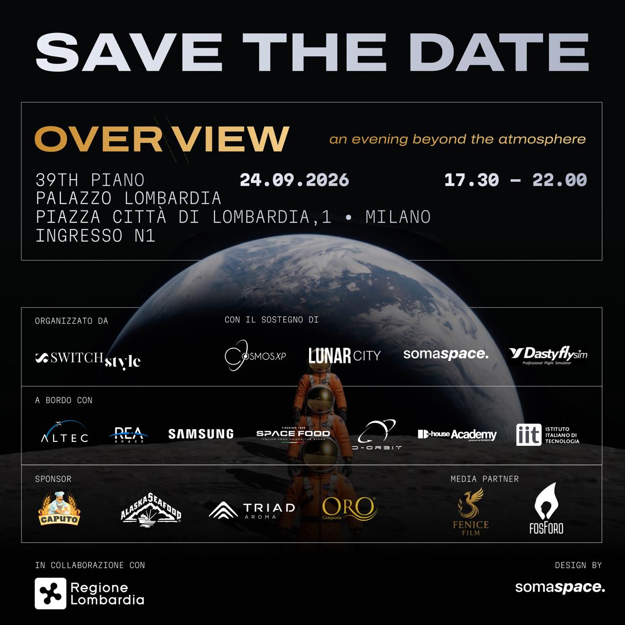 Space Economy e Moda: il 24 settembre a Milano nasce &ldquo;OVER VIEW&rdquo;