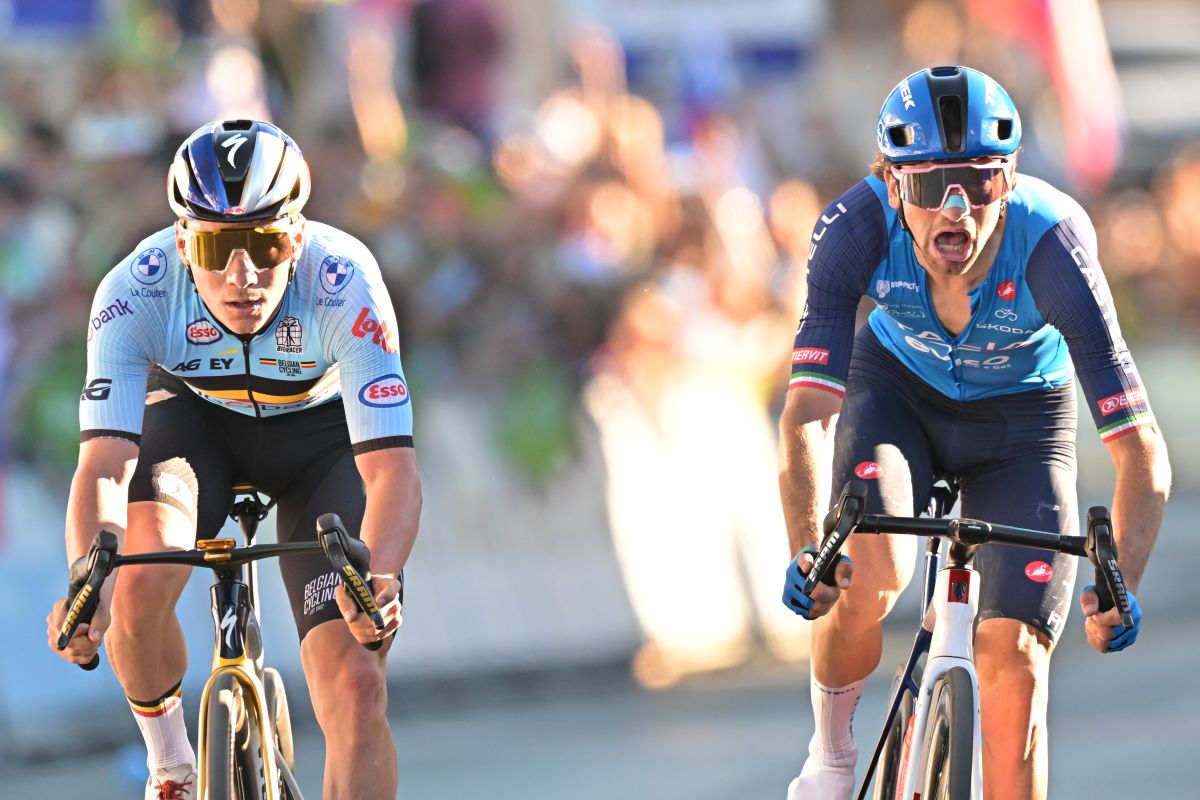 Evenepoel campione d&rsquo;Europa, beffato per un soffio Ciccone