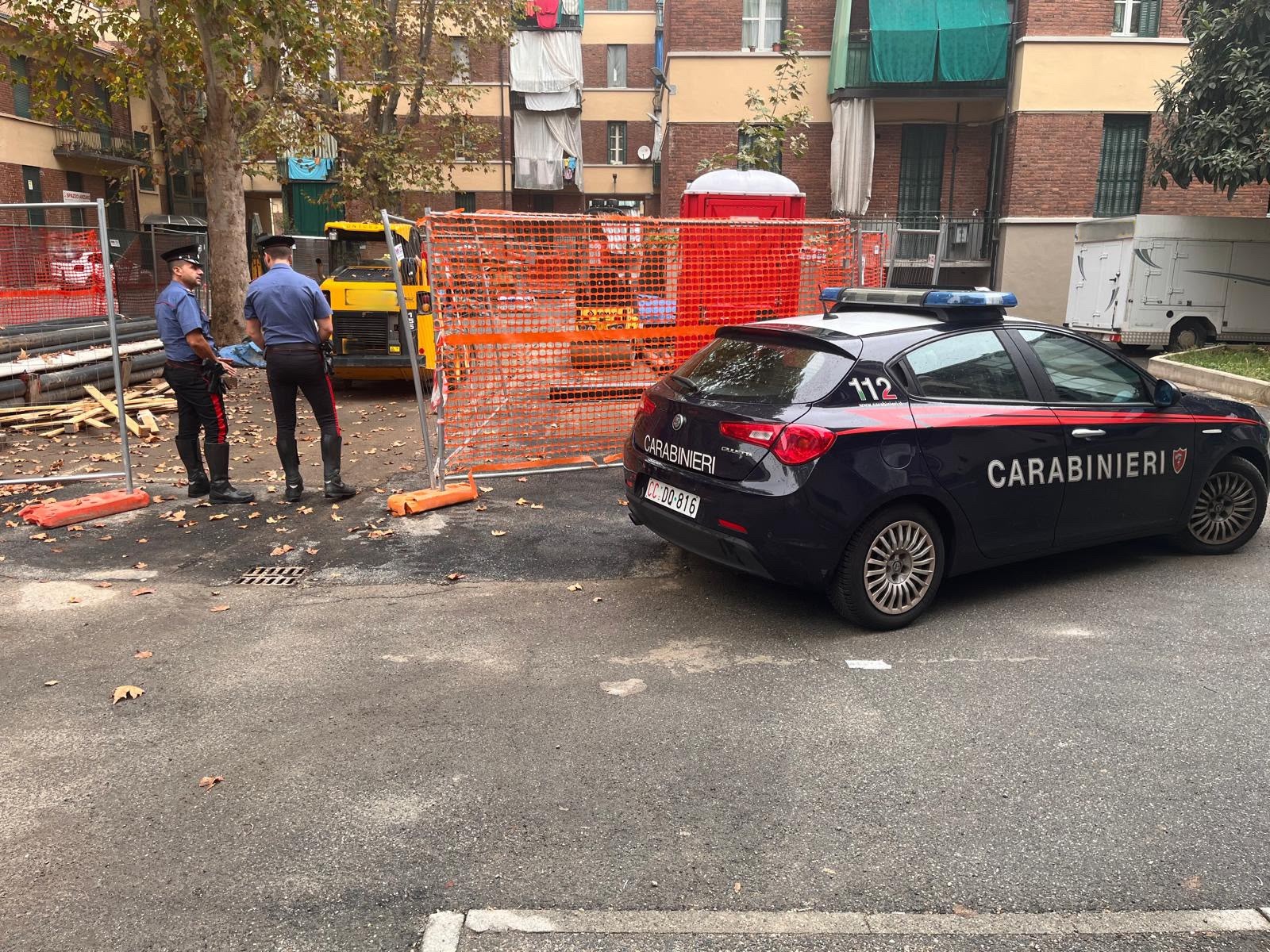 Furto di rame a Torino, recuperata una bobina da 350 metri: due giovani fermati dai carabinieri